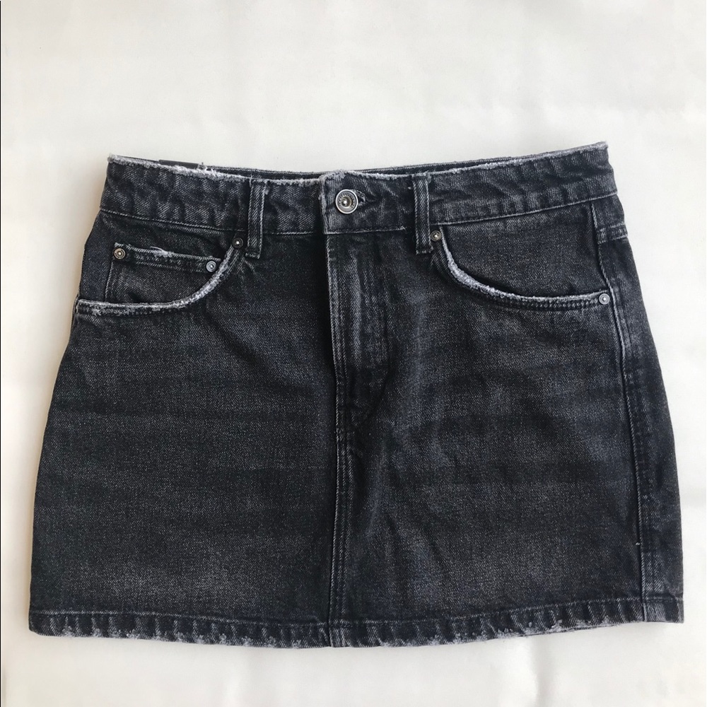 Black Jean Skirt